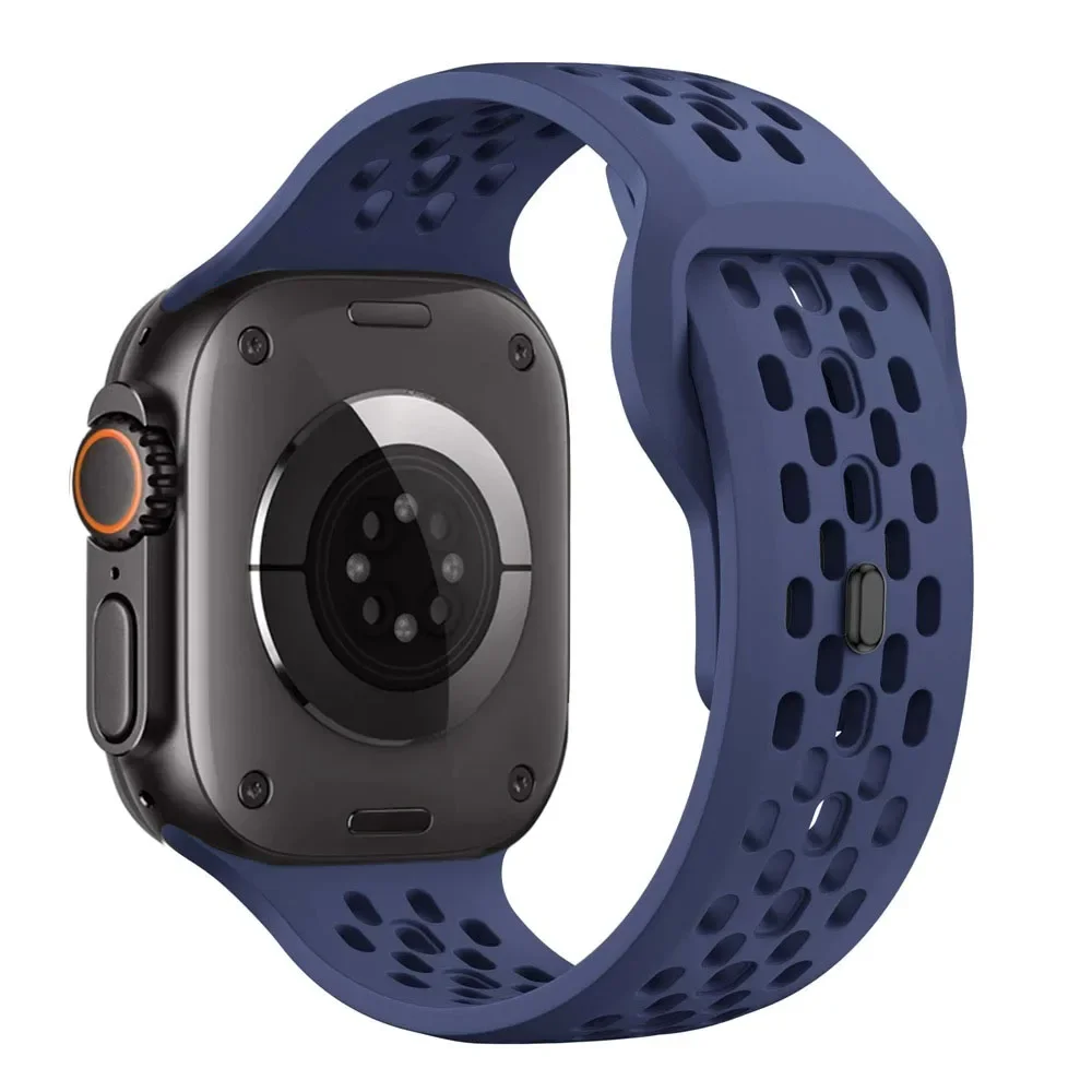 ตัวเลือกสินค้า สายซิลิโคน Apple Watch ยืดหยุ่น ระบายอากาศดี สำหรับทุกรุ่น