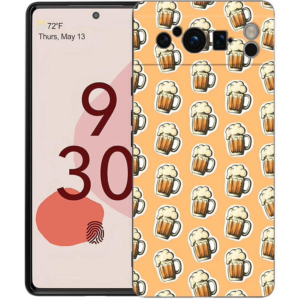Beers Alcohol Bubble Shockproof Silicone Phone Case Cover
