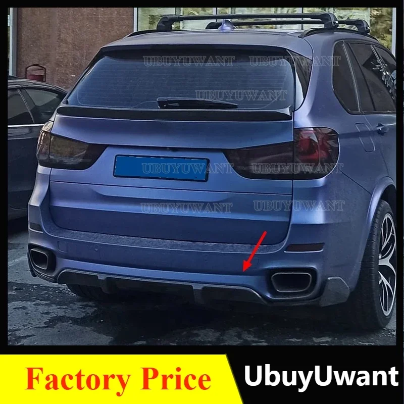 

Carbon Fiber/FRP Unpainted Black Rear Bumper Lip Diffuser Splitter MP Style Spoiler For BMW X5 F15 M Sport 2014-2018 Car Styling