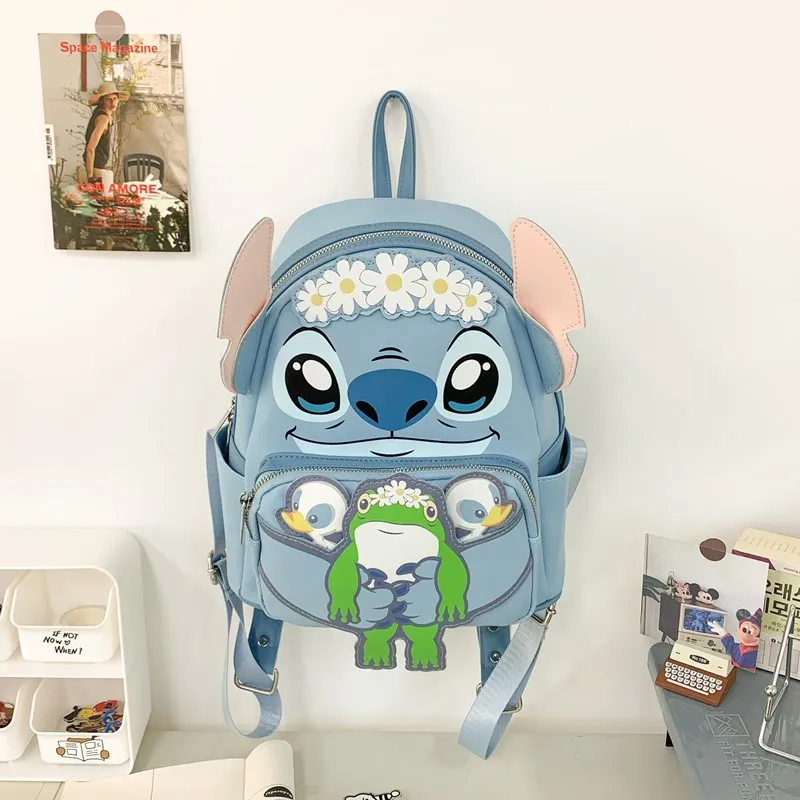 תיק גב מיני חדש של דיסני 3D קרטון חמוד תיק גב מיני לנשים מגמת אופנה תיק בית ספר לילדים מותג יוקרה איכות גבוהה