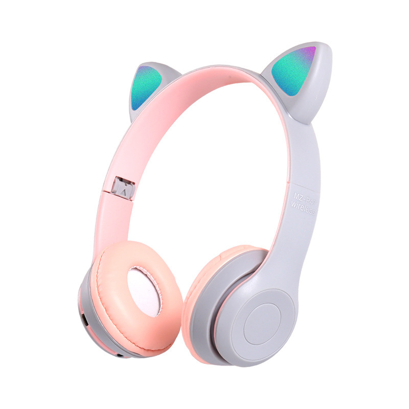 2025 new Cat's ears (Steamed cat-ear shaped bread) luminous stereo headset