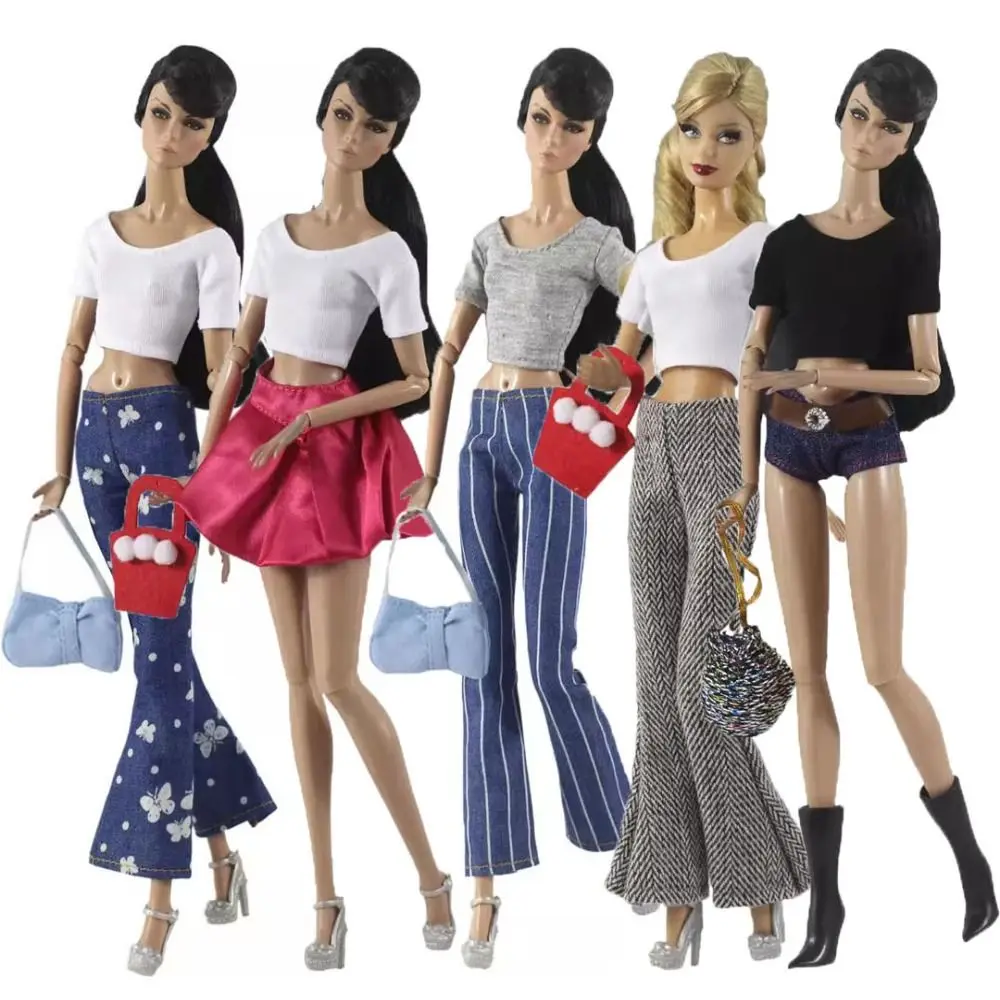 

Повседневная одежда, 11,5 ", модная футболка, куклы, аксессуары «сделай сам», женская одежда, кукла, элегантная одежда, 30 см, кукла/1/6, куклы BJD