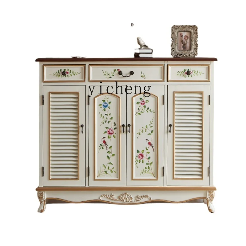 

Шкаф ZF окрашенная обувь, домашняя дверь, гостиная, ретро-вход из массива дерева, вместительный входной шкаф