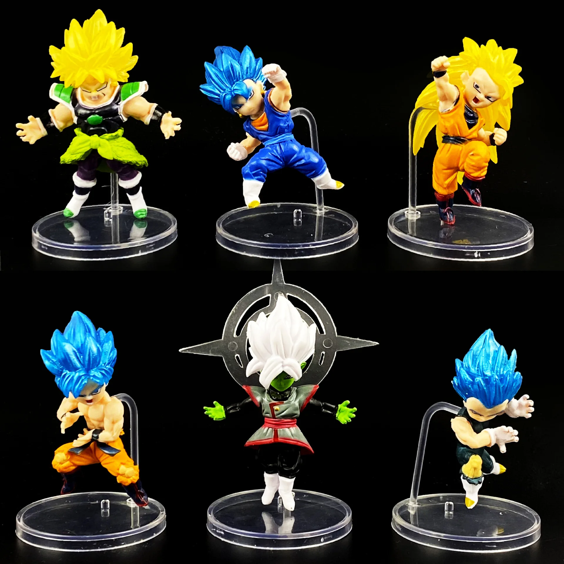 Anime Dragon Ball Figure Super Saiyan Goku Vegeta Buu Broly Action Figures Dragon Ball Mini Figurine Set Dbz Doll Model Toys