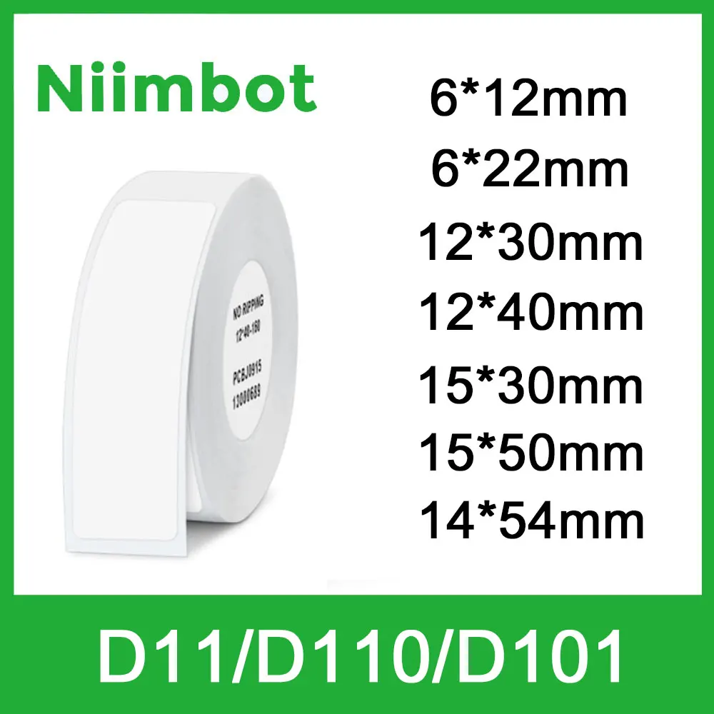 

NIIMBOT D11 D110 D101 Label Sticker Tape thermal Label paper Waterproof Anti-Oil Tear-Resistant Price Label Scratch-Resistant