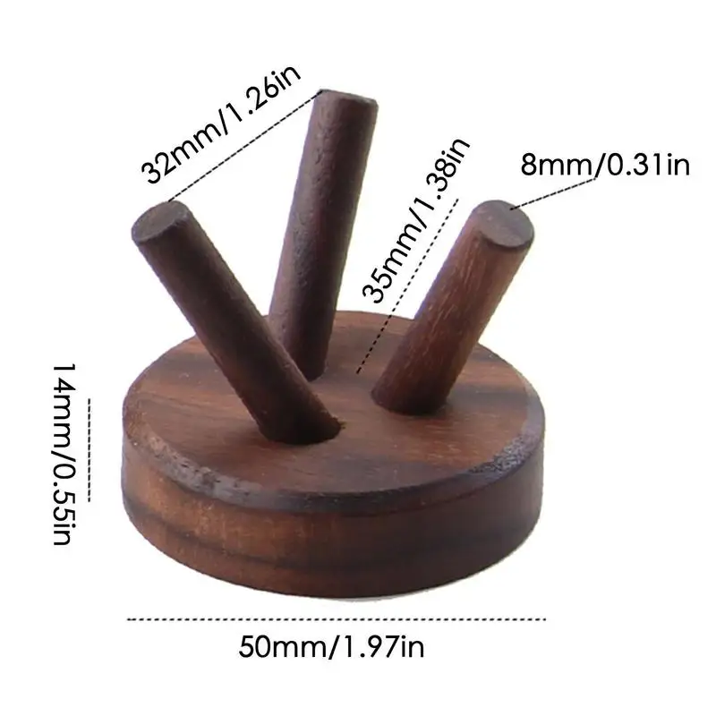 Wooden Crystal Holder High Material Lightweight  Portable Easy To Organize Crystal Ball Stand Household Suitable For
