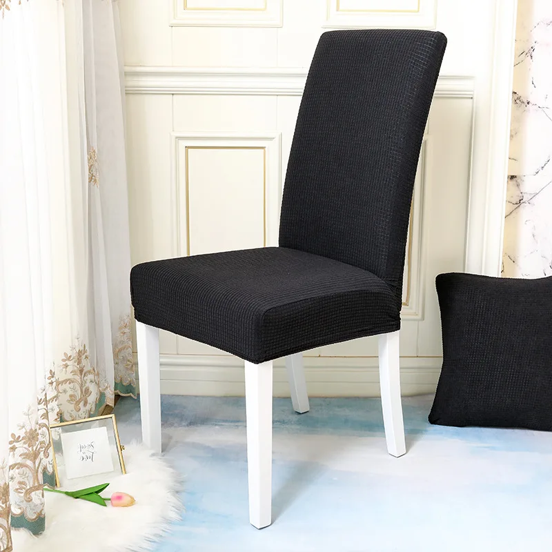Fundas impermeables para sillas, conjunto ajustable de tela Jacquard a  cuadros, de licra, con respaldo alto, extraíble, para comedor - AliExpress
