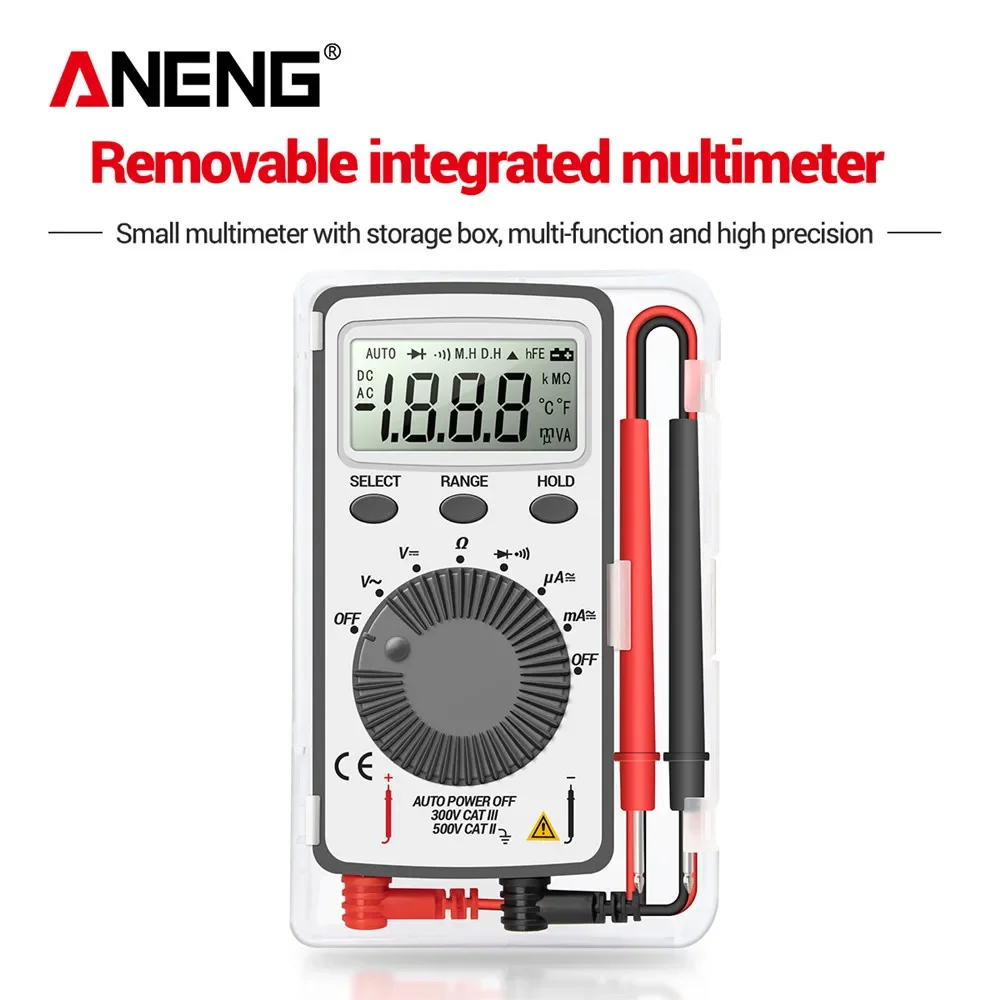 Digital multimeter multimeter tester DC/AC Voltage Current lcr meter ANENG AN101 Test Lead