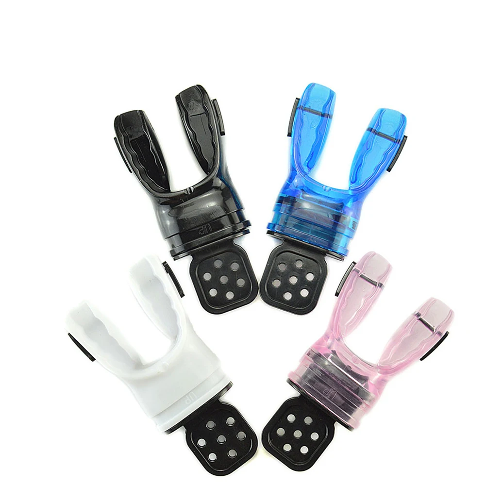 

Comfortable Non-Toxic Diving Mouthpiece Easy To Bite Bule/Black/White/Pink 5*7cm Silicone For Scuba Diving And Snorkeling