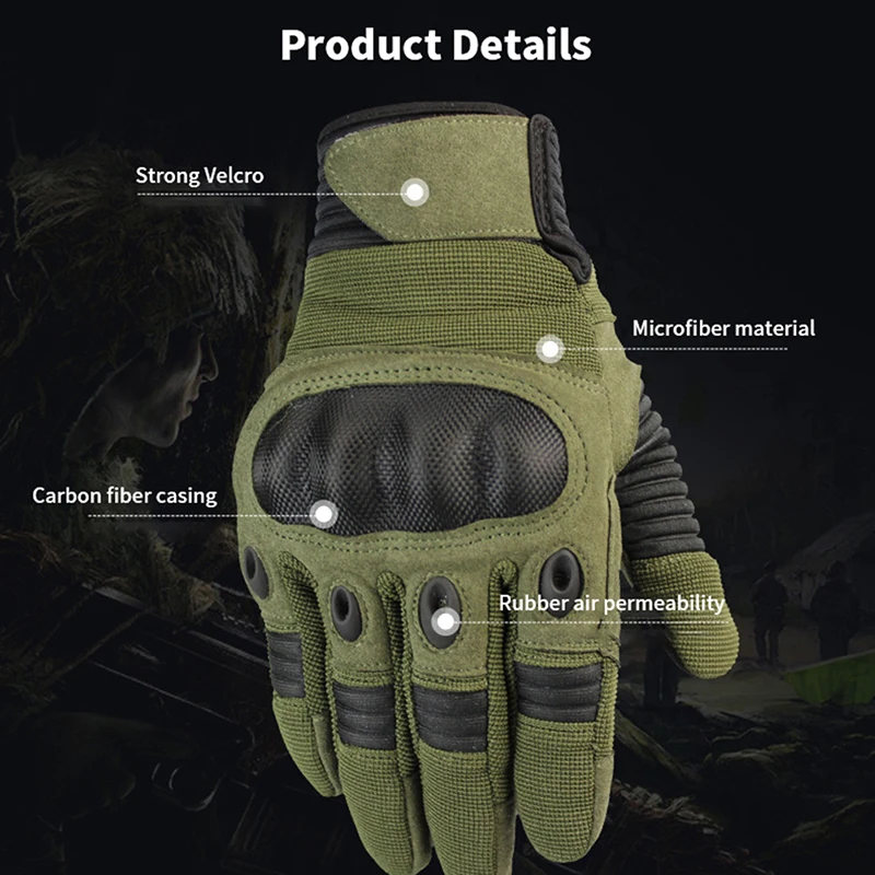 

Men Full Finger Tactical Touch Screen Gloves Army Military Riding Cycling Bike Skiing Training Climbing Airsoft Hunting Mittens