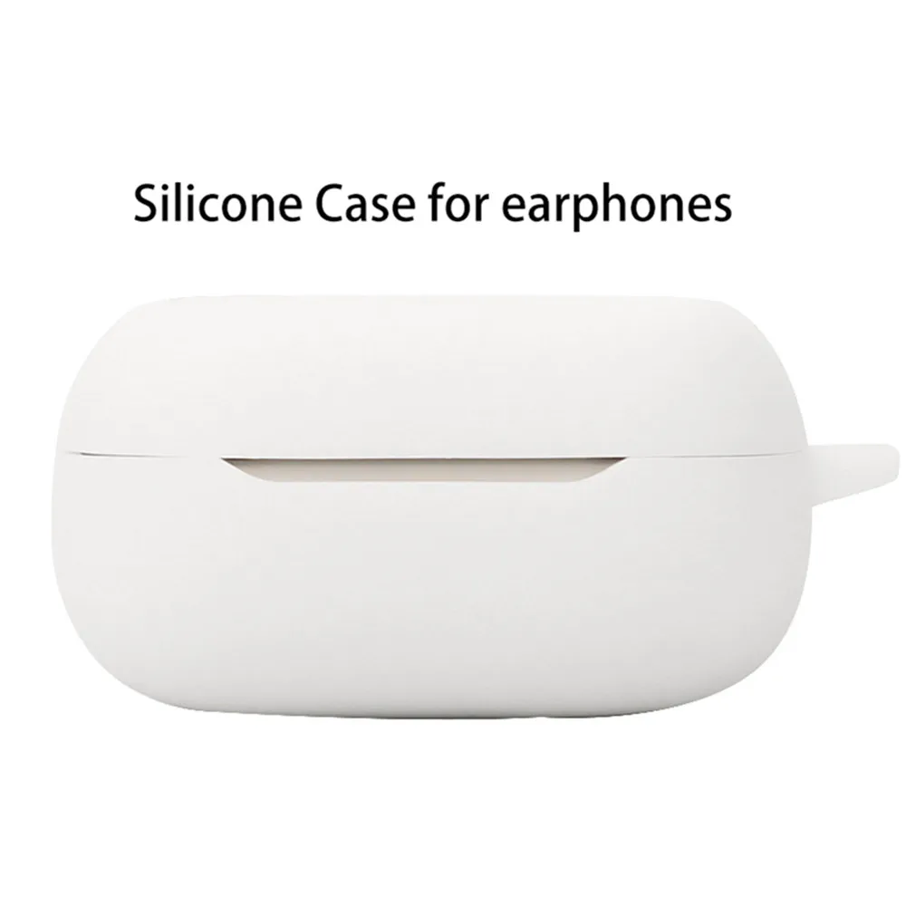 Solid Color Silicone Protective Cover for Earbuds - Soft, Shockproof, and Stylish