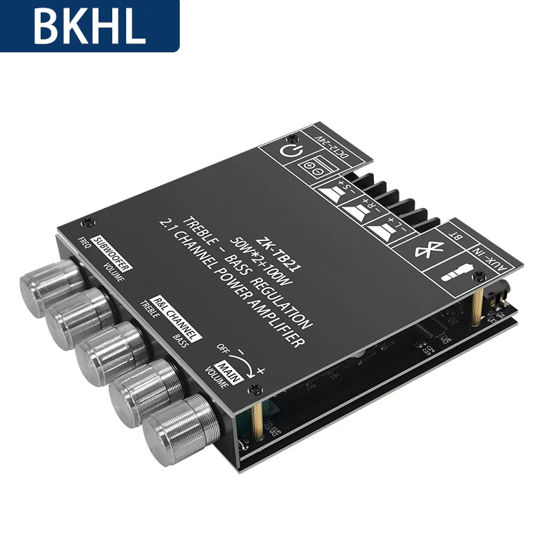 

(1pcs/lot)2.1 channel Bluetooth digital power amplifier module, high and low pitched subwoofer, high-power ZK-TB21