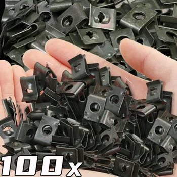 Car Screw Fasteners U-Type Motorcycles Trucks Universal Anti-rust Protection Clip Bumper Fender Trim Panel Fastener Clips Clamp 1