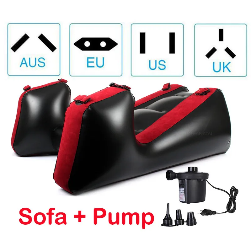 sofa and pump