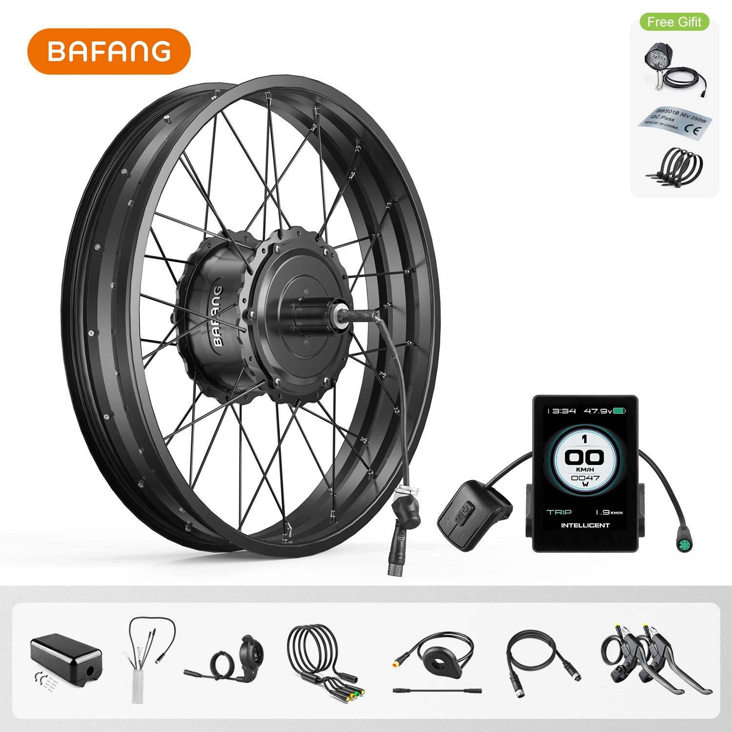 Bafang Fett Ebike 48V 1000W 750W Hinten 20 "26" Rad Hub Motor