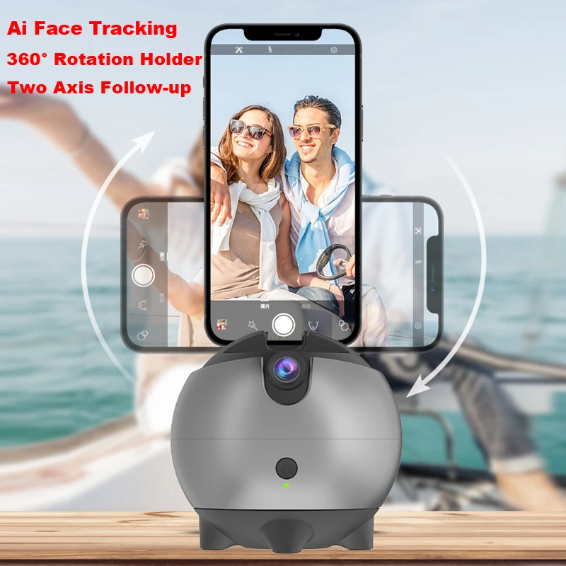 Face Tracking Câmera Tripé Rotação de 360 ° Selfie Stick ai Gesto Reconhecimento Dois Eixos Acompanhamento Auto Vlog Phone Mount Holder - Image 6