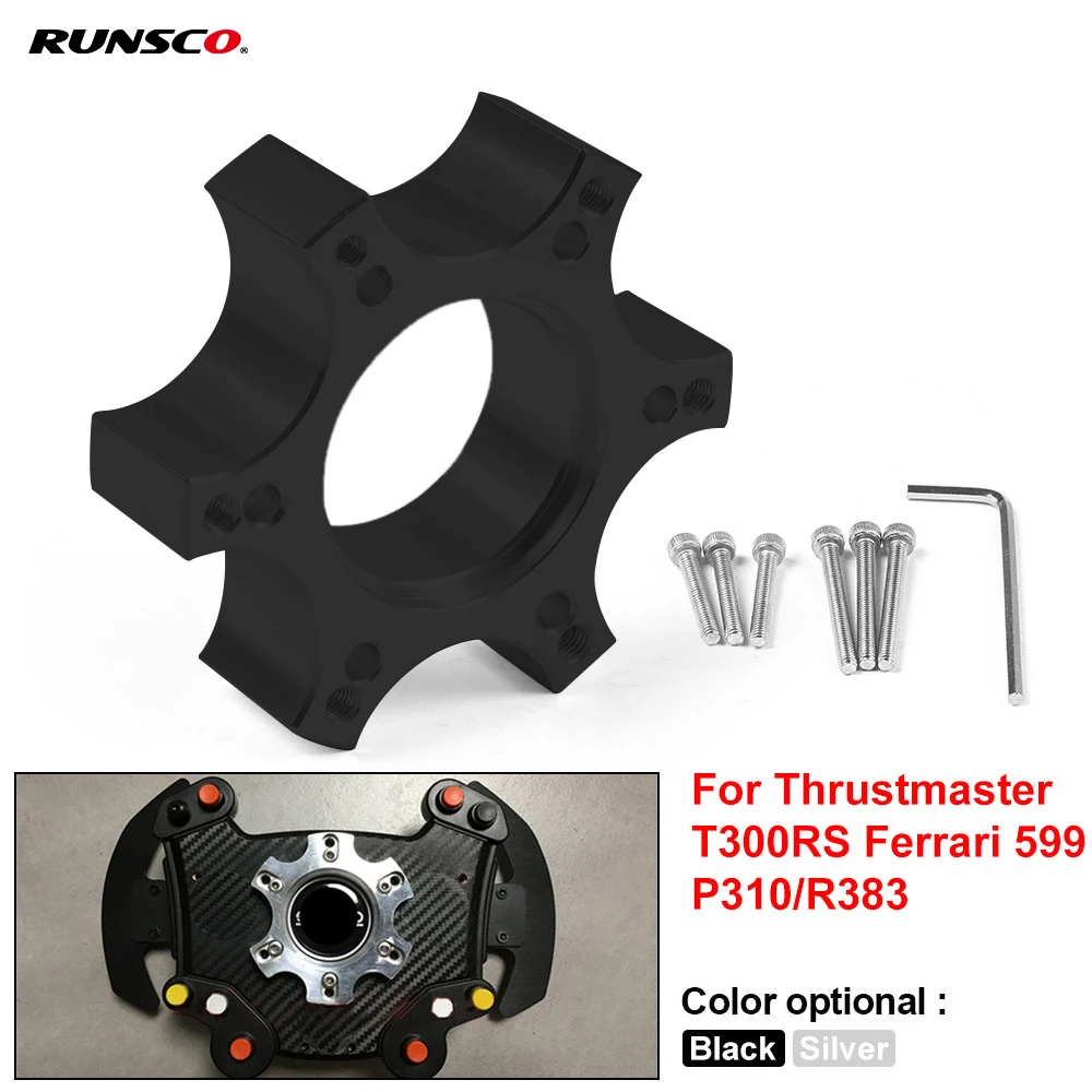 

70mm/PCD Steering Wheel Adapter Plate For Thrustmaster T300RS Ferrari 599 P310/R383 Racing Sim Steering Wheel Accessories