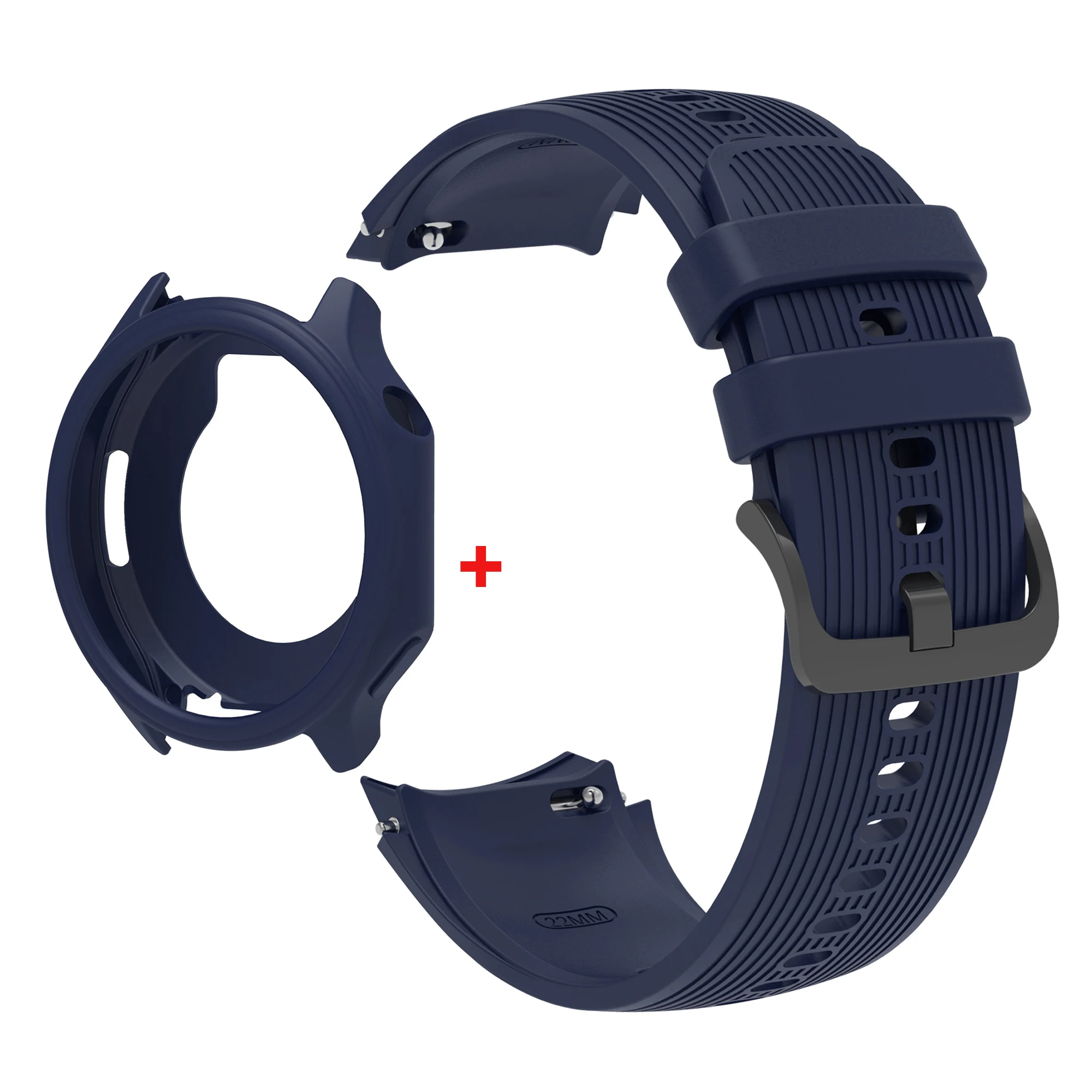 Silicone Protective Case with Strap for Smart Watches - Soft Protector Shell