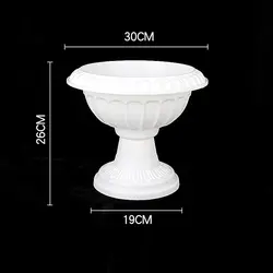 Elegant Plastic Flower Planter Ornament for Succulents and Garden Décor (Style 5)