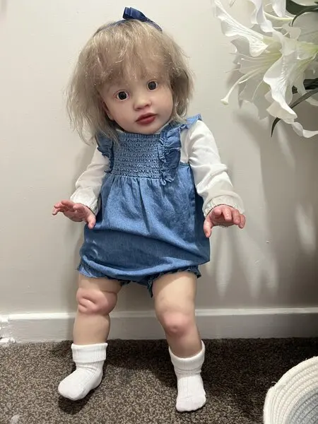 

FBBD Custom Made By ShanShan 26inch Reborn Baby Doll Pippa With Hand-Rooted Hair Already Finished Doll Huge Girl