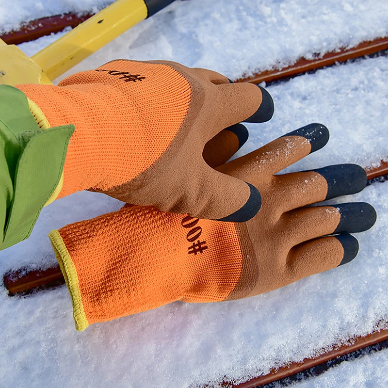 

Winter Thickened And Velveted Tire Rubber Wear-resistant Anti-slip Construction Site Labor Protection Gloves Construction Gloves