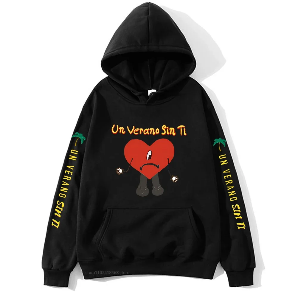 

Bad Bunny Hoodies Un Verano Sin Ti Album Sweatshirts Long Sleeved Cute Women Clothing Fashion O-neck Women and Men Y2k Clothes