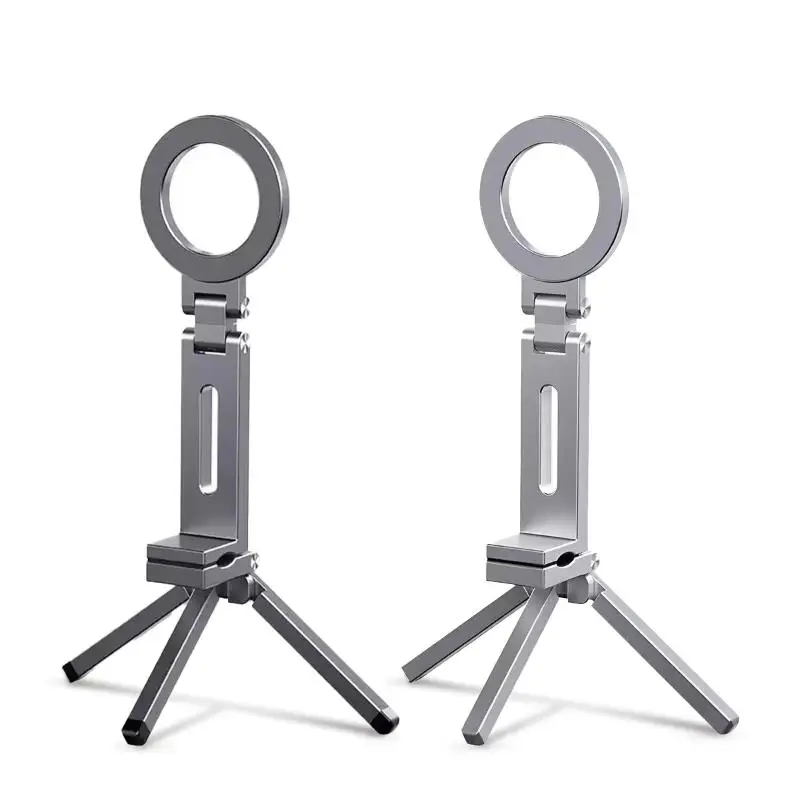【C】1Pcs 360 회전 휴대용 스탠드 접이식 자기 전화 삼각대 홀더 전화 여행 비디오 사진 액세서리