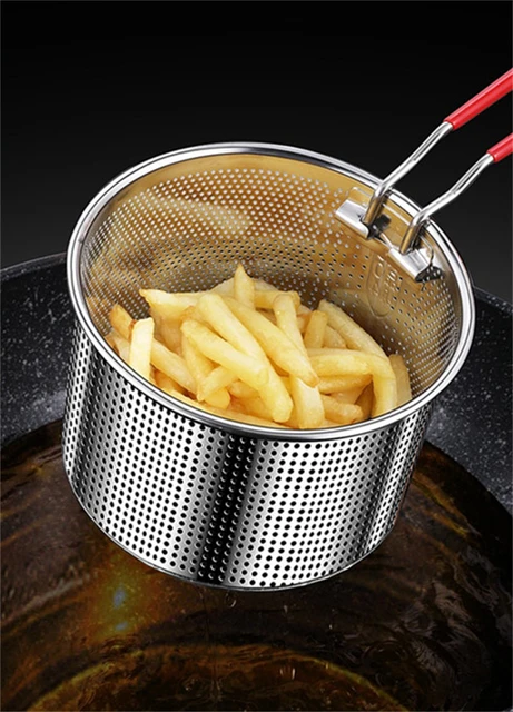 Colino Per Pasta In Acciaio Inox Luxshiny - Ideale Per Spaghetti, Gnocchi E Hot Pot, Con Manico Antiscottatura