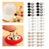 20 Pieces Colored Round Button Sewing Accessories Overcoat DIY Fabric Covered Buttons Sewing Button for Jacke Bags Baseball Cap 1