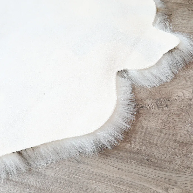Faux Reindeer Fur Carpet Rug Plush Chair Cushion Sofa Cover Imitation Animal Leather Christmas Gift 4
