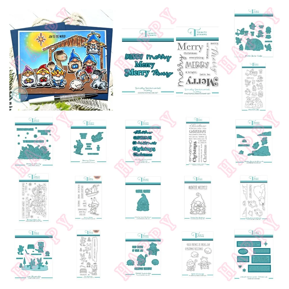 

Metal Cutting Dies Stamps Christmas Snowflakes Striped Squares Stars Scrapbook Diary DIY Decoration Embossing Template Handmade