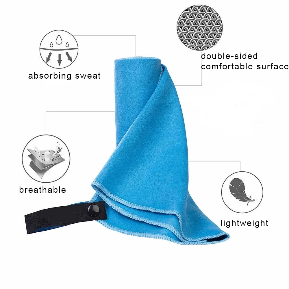 Microfiber Towels for Travel Sports Fast Drying Absorbent Soft Jogging Gym Beach Swimming Yoga Towel