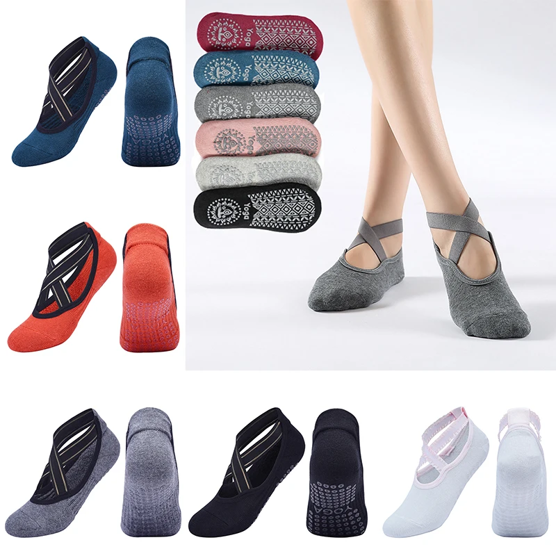 

Yoga Quick-Dry Anti-Slip Women Socks Quality Bandage High Damping Pilates Ballet Socks Good Grip For Women Cotton Socks