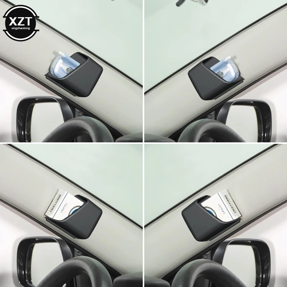 Universal Car Auto Sunglasses Organizer Eyeglasses Glasses Holder Accessories Phone Organizer Storage Boxes Holders Pocket 2Pcs