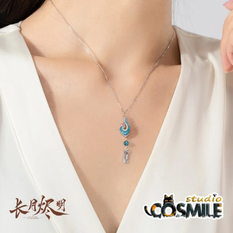 

TV Till The End of The Moon Official Tan Taijin Ming Ye Xiwu Sang Jiu Susu Luo Yunxi Bai Lu Ear Stud Earrings Necklace ZD Jun