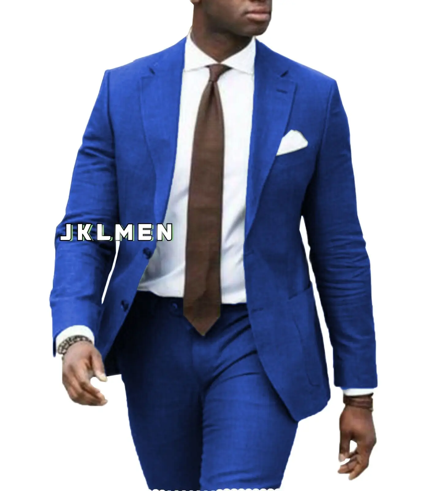 2023  Linen Suit Mens Suits  Traje Caballero Hombre Vestir  Мускульный Костюм  Traje Americana Hombre  2PCS