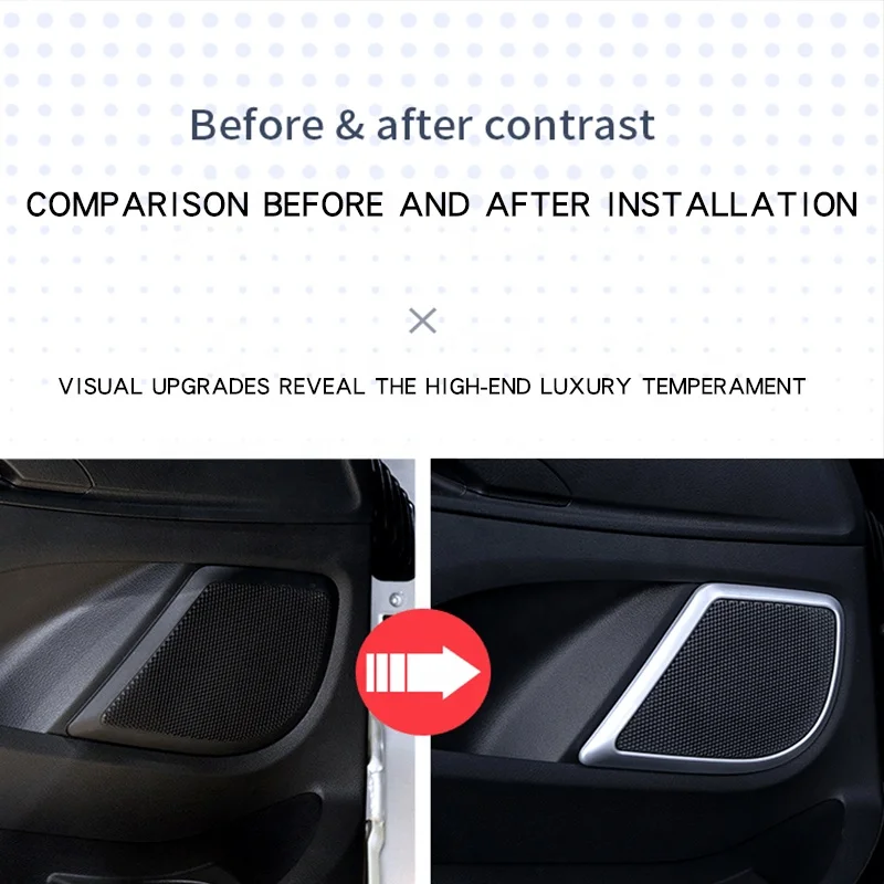 Factory Direct Sale Car Horn Frame Horn Decorative Sticker Speaker Decorative Cover for Mercedes Vito for V-Class V250 W447
