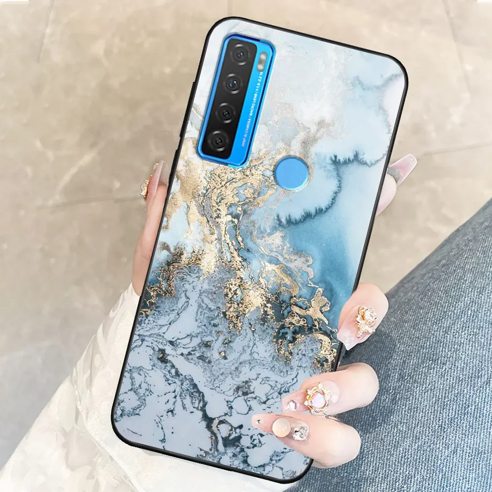 Luxurious TPU Soft Silicone Marble Animal Phone Case - Shockproof Bumper Shell