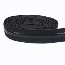 Non-Slip Elastic Silicone Bands - 5Meters (Black)