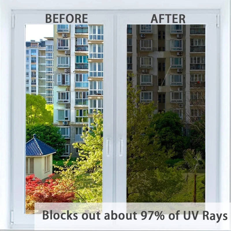Película de ventana de privacidad esmerilada con Control de calor, protección UV
