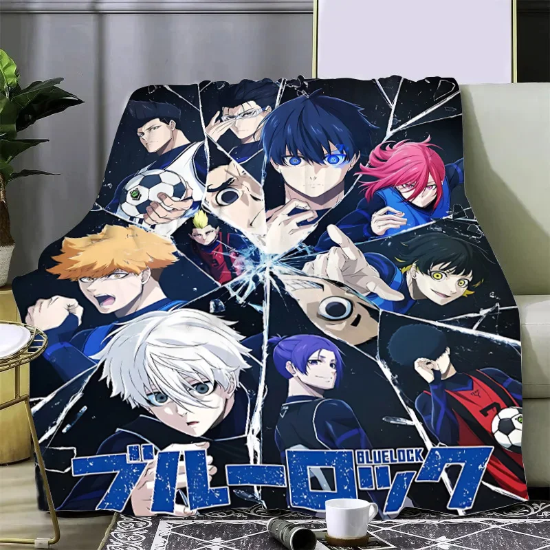 Blue Lock Japan Anime Printed Blanket Picnic Blankets Warm Blanket Soft and Comfortable Blanket Home Travel Birthday Gift 3