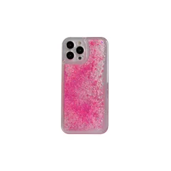 Luminous Liquid Sand Glitter Phone Case with Luxury Quicksand Design - iPhone 12 Pro (Pink)