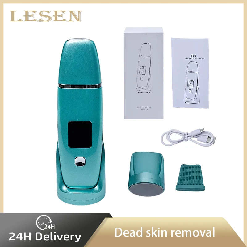 LESEN Facial Skin Face Cleaning Skin Lifting Beauty Device Ultrasonic Scrubber Facial Spatula Blackhead Remove dead skin