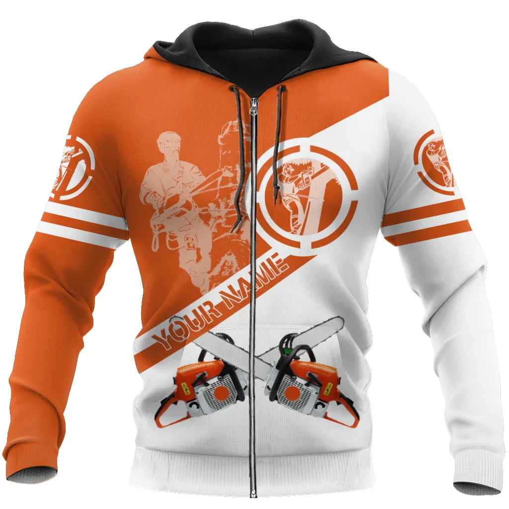 Baum pfleger Logger Holzfäller kunden spezifischer Name 3d gedruckt Mode Herren Hoodies Unisex Pullover Freizeit jacke Trainings anzüge tdd115 – Detail 12