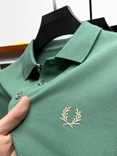  2023 Summer Trend Embroidery Casual POLO Luxury Men's Wear High Quality Brand 100% Cotton Men's Lapel Short Sleeve Polo Shirt 
