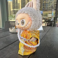 Thai Clothing for Labubu V3 V1 V2 Clothes with Headwear Necklace for Ropa Labubu Doll Accessories 1