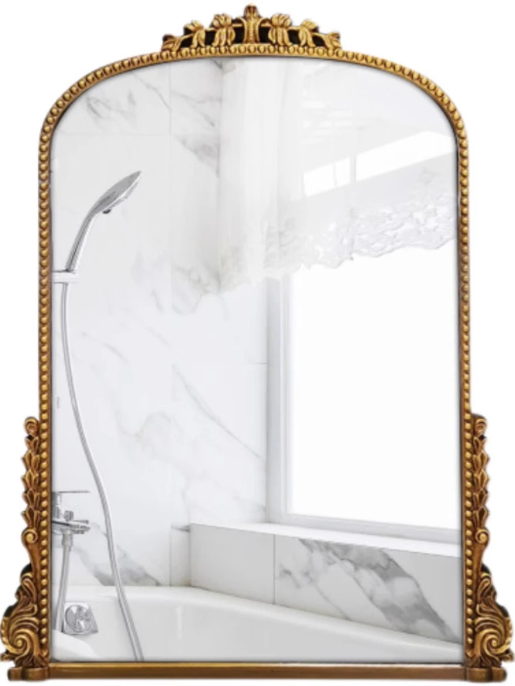 

Винтажное настенное зеркало для ванной комнаты в скандинавском стиле, бесплатная доставка, большое зеркало в эстетике Ретро, декоративные аксессуары Lustra для украшения дома