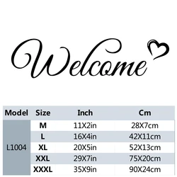 Warm Welcome Inspirational Front Door Decal in Contemporary Graphic Style - L  42cmX11cm (L1004)
