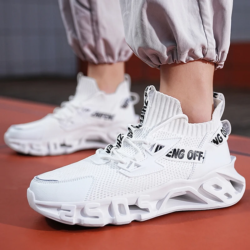 

Summer Men's Casual Sneakers Breathable Jogging Outdoor Sports Shoes Comfortable Lace-up Tennis Shoes Trainers Sneakers Male