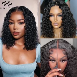 UNice Hair Bye Bye Knots Wig Water Wave Wear Go Wig Short Bob 7x5 Lace Glueless Human Hair Wig for Women Virgin Brazilian Hair
